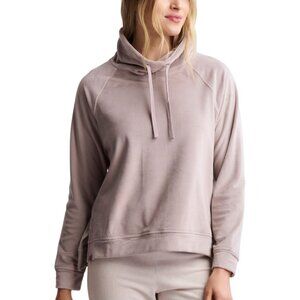 Barefoot Dreams LuxeChic® Funnel Neck Pullover - Deep Taupe - XL